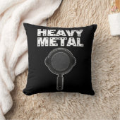 Zwaar metaal Shirt Gegoten ijzerpan Kooksel Kussen (Deken)