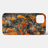 Zwaar Oranje Camo Case-Mate iPhone Case (Achterkant (horizontaal))