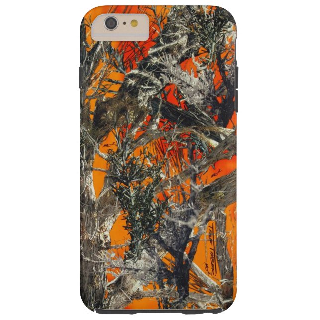 Zwaar Oranje Camo Case-Mate iPhone Case (Achterkant)