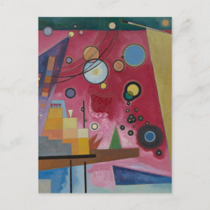 Zwaar Rood door Wassily Kandinsky Briefkaart