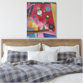 Zwaar Rood door Wassily Kandinsky Canvas Afdruk (Insitu (Slaapkamer))