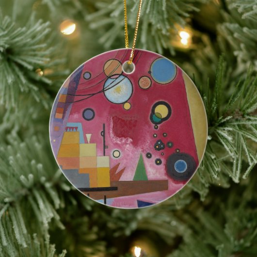 Zwaar Rood door Wassily Kandinsky Keramisch Ornament (Boom)