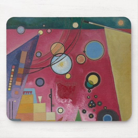 Zwaar Rood door Wassily Kandinsky Muismat (Voorkant)