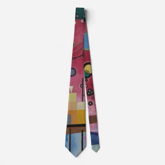 Zwaar Rood door Wassily Kandinsky Stropdas (Voorkant)