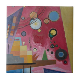 Zwaar Rood door Wassily Kandinsky Tegeltje