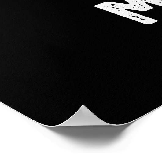 Zwaar schimmelvlees Steak Pun Dark BG Poster (Hoek)