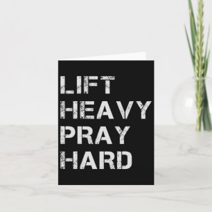 Zwaar Tillen Gebed Hard Gewichtheffen En Bodybuild Kaart