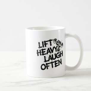 Zwaar tillen Vaak lachen Gewichtheffer Bodybuildin Koffiemok