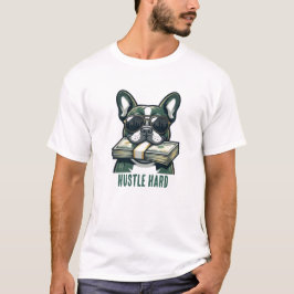 Zwaar Werken Franse Bulldog Met Cash Grafische T-S T-shirt