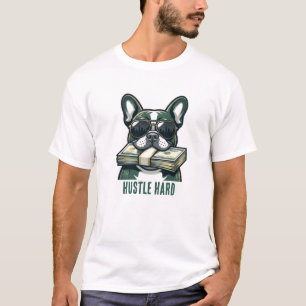 Zwaar Werken Franse Bulldog Met Cash Grafische T-S T-shirt