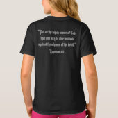 Zwaard en schild Eph. 6:11 T-shirt (Achterkant)
