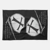 Zwaard en Schild Schrift Geloof Theedoek (Horizontaal)