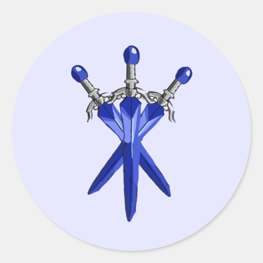 Zwaard Fantasy Sticker (Voorkant)