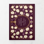 Zwaard & Schild Middeleeuwse Fantasie Bruiloft Roo Drieluik Uitnodiging (Cover)