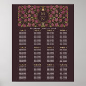 Zwaard & Schild Middeleeuwse Monogram Zitting Graf Poster (Voorkant)