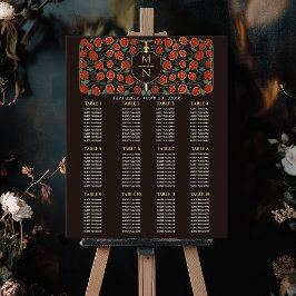 Zwaard & Schild Middeleeuwse Monogram Zitting Graf Poster