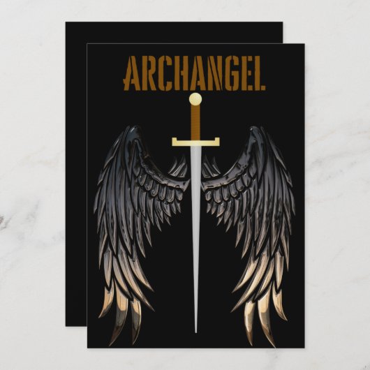 ZWAARD VAN DE AARTSENGEL KAART (Voorkant / Achterkant)