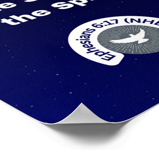 Zwaard van de Geest - 8 x 10 Poster Papier (Hoek)