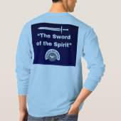 Zwaard van de Geest - Lt Blue T-shirt met lange mo (Achterkant)