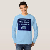Zwaard van de Geest - Lt Blue T-shirt met lange mo (Voorkant volledig)