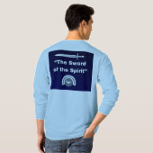 Zwaard van de Geest - Lt Blue T-shirt met lange mo (Achterkant volledig)