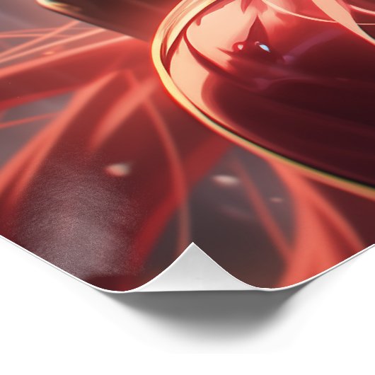 Zwaard van de Kitsune | Japanse Vos Samurai Perfect Poster (Hoek)