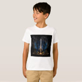 Zwaard van Licht Fractale Kunst T-shirt (Voorkant volledig)