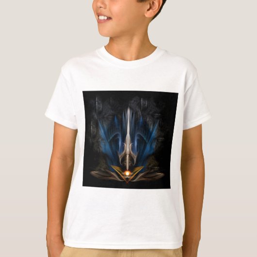 Zwaard van Licht Fractale Kunst T-shirt (Voorkant)