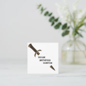 zwaard vierkante visitekaartje (Staand voorkant)