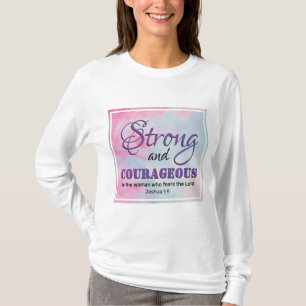 Zwaardeloos Christelijk STERK COURAGEOUS VROUW T-shirt