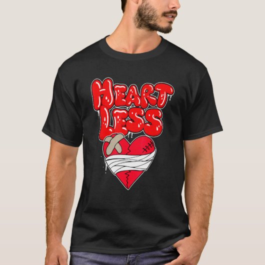 Zwaardeloos hart gebroken Geen liefdesretro Hip Ho T-shirt (Voorkant)