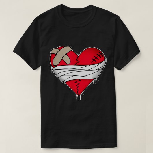 Zwaardeloos shirt, gebroken hart shirt, geen liefd t-shirt (Design voorkant)