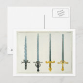 Zwaarden, bord van een 'Geschiedenis van Briefkaart (Voorkant / Achterkant)