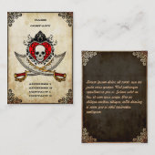 Zwaarden en hart - Visitekaartje (Voorkant / Achterkant)