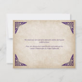 Zwaarden Keltische bruiloft Bedankkaart (Achterkant)