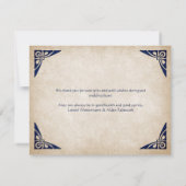 Zwaarden Keltische bruiloft Bedankkaart (Achterkant)