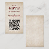 Zwaarden Keltische bruiloft Informatiekaartje (Voorkant / Achterkant)