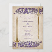 Zwaarden Keltische bruiloft Kaart (Voorkant)