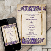 Zwaarden Keltische bruiloft Kaart