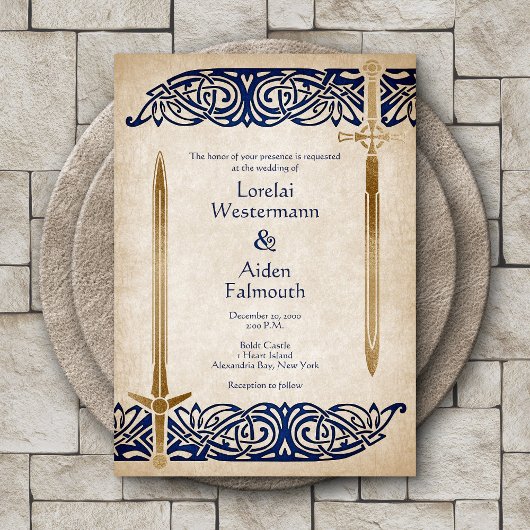 Zwaarden Keltische bruiloft Kaart