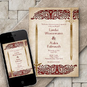 Zwaarden Keltische bruiloft Kaart