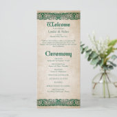 Zwaarden Keltische bruiloft programma (Staand voorkant)