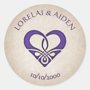 Zwaarden Keltische bruiloft Ronde Sticker