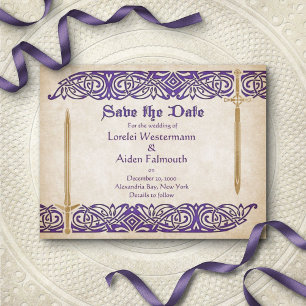 Zwaarden Keltische bruiloft Save The Date