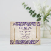 Zwaarden Keltische bruiloft Save The Date (Staand voorkant)