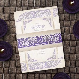 Zwaarden Keltische bruiloft Uitnodigingen Wikkel