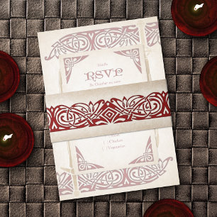 Zwaarden Keltische bruiloft Uitnodigingen Wikkel