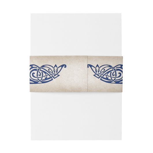 Zwaarden Keltische bruiloft Uitnodigingen Wikkel (Achterkant Voorbeeld)