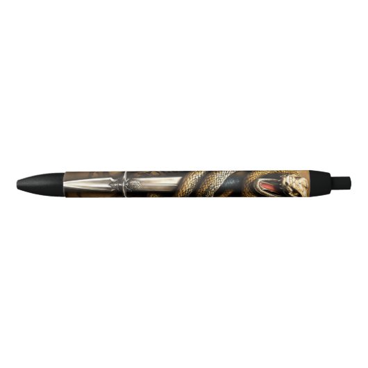 Zwaardslang Zwarte Inkt Pen (Voorkant)