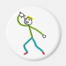 Zwaardslikkende Stickman Magneet
